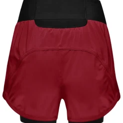 Broeken < GOREWEAR Concurve 2in1 Short Dames - utility red/black DA99