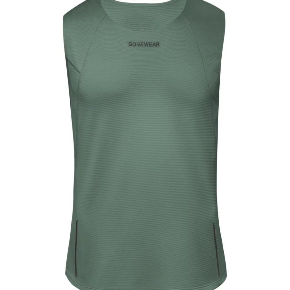 T-Shirts & Tops < GOREWEAR Contet 2.0 Tanktop Heren - ate green DH00