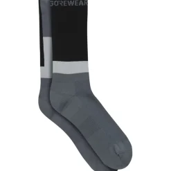 GOREWEAR Essential Block Sokken Medium - lab graphite / black BZ99