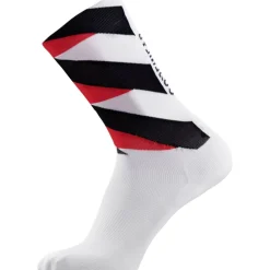 GOREWEAR Essential Signal Sokken Middellang - white/lab red 01DC