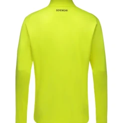 T-Shirts & Tops < GOREWEAR Everyday id 1/4-Zip Shirt et Lange ouwen Heren - neon yellow 0800