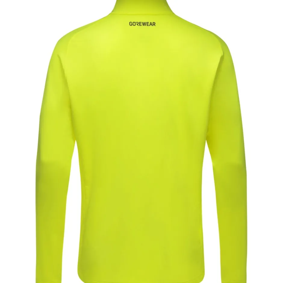 T-Shirts & Tops < GOREWEAR Everyday id 1/4-Zip Shirt et Lange ouwen Heren - neon yellow 0800