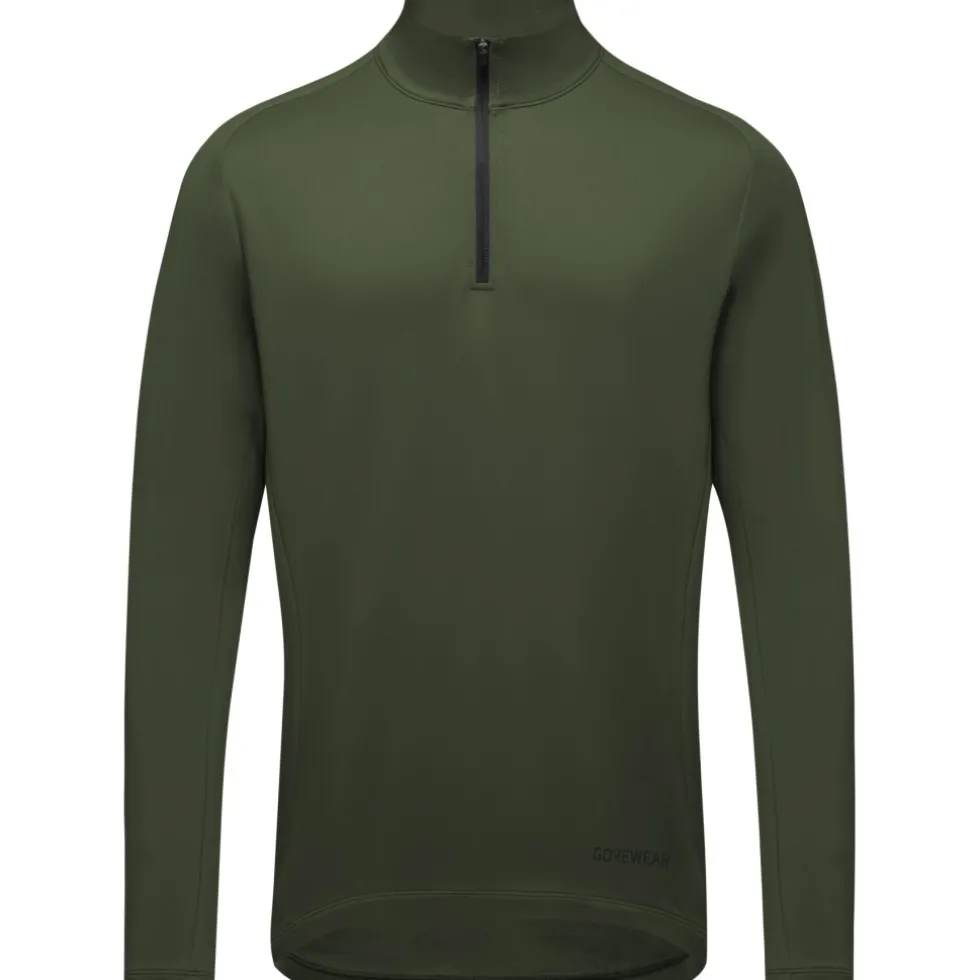 GOREWEAR Everyday Mid 1/4-Zip Shirt met Lange Mouwen Heren - utility green BH00