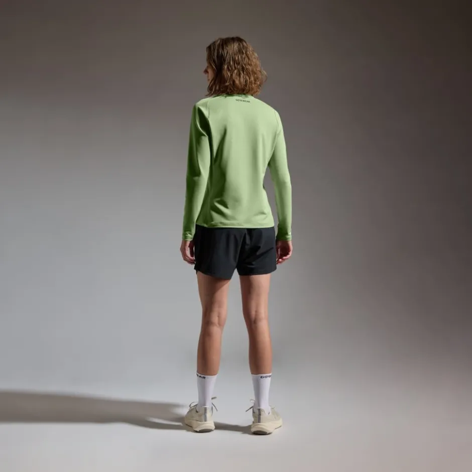 T-Shirts & Tops < GOREWEAR Everyday id 1/4-Zip hirt et ange ouwen Dae - pring green DJ00
