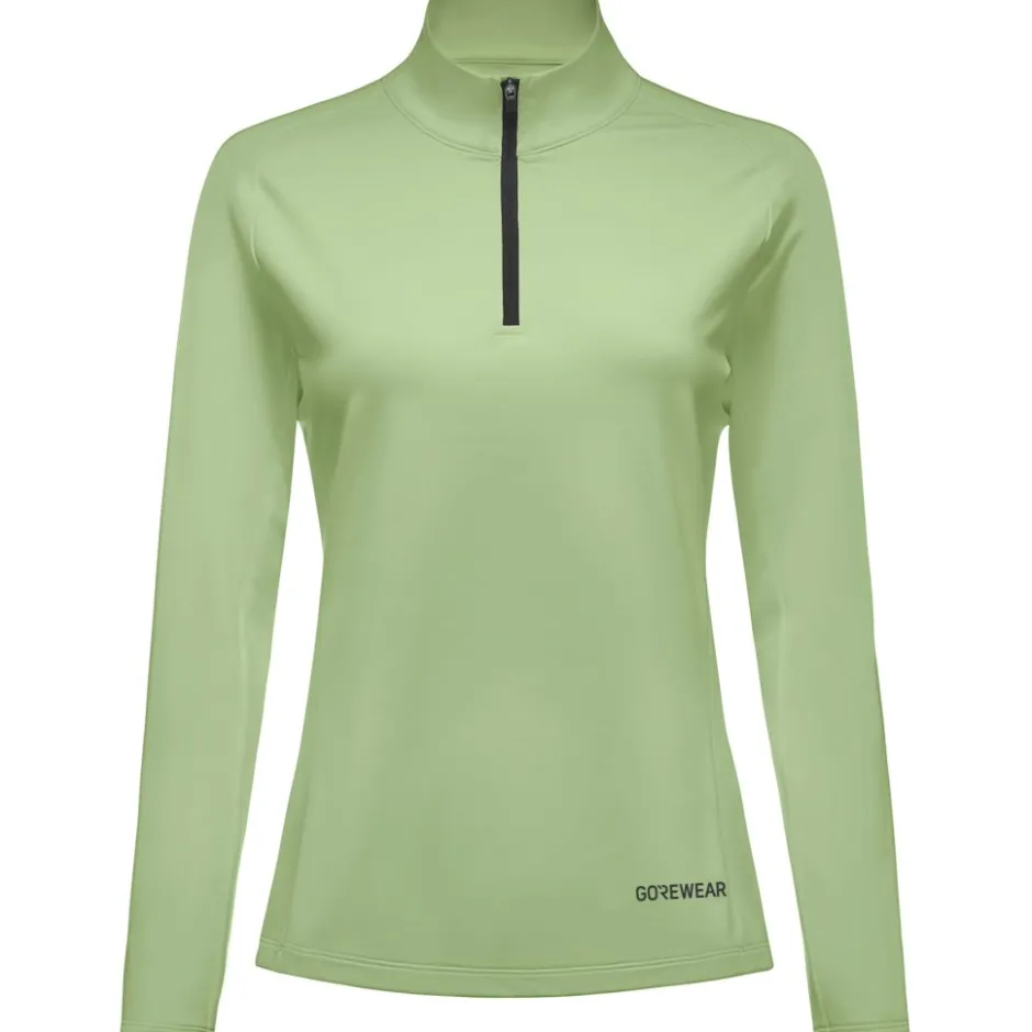 T-Shirts & Tops < GOREWEAR Everyday id 1/4-Zip hirt et ange ouwen Dae - pring green DJ00