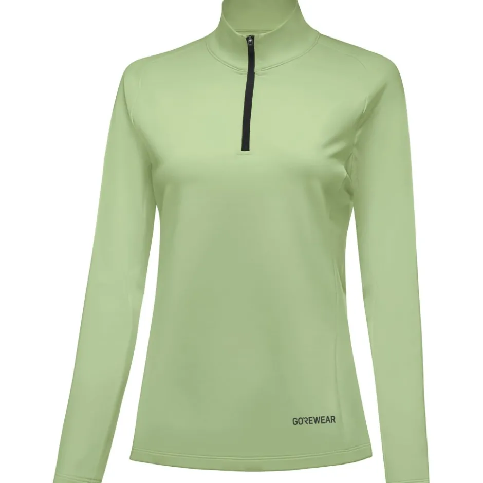 T-Shirts & Tops < GOREWEAR Everyday id 1/4-Zip hirt et ange ouwen Dae - pring green DJ00