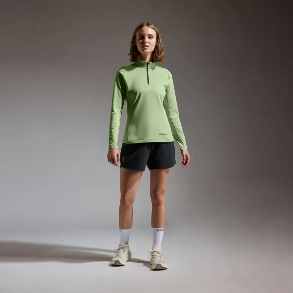 T-Shirts & Tops < GOREWEAR Everyday id 1/4-Zip hirt et ange ouwen Dae - pring green DJ00