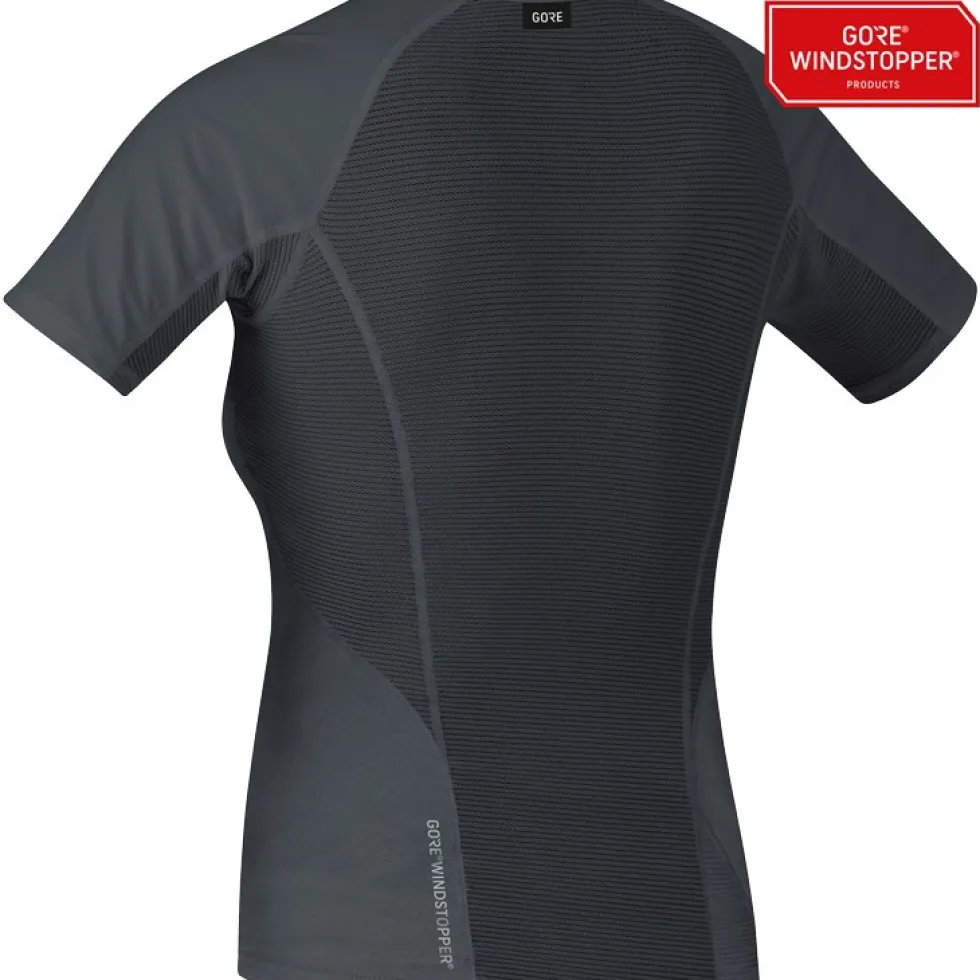 GOREWEAR GORE® WINDSTOPPER® Base Layer Shirt Dames - zwart 9900