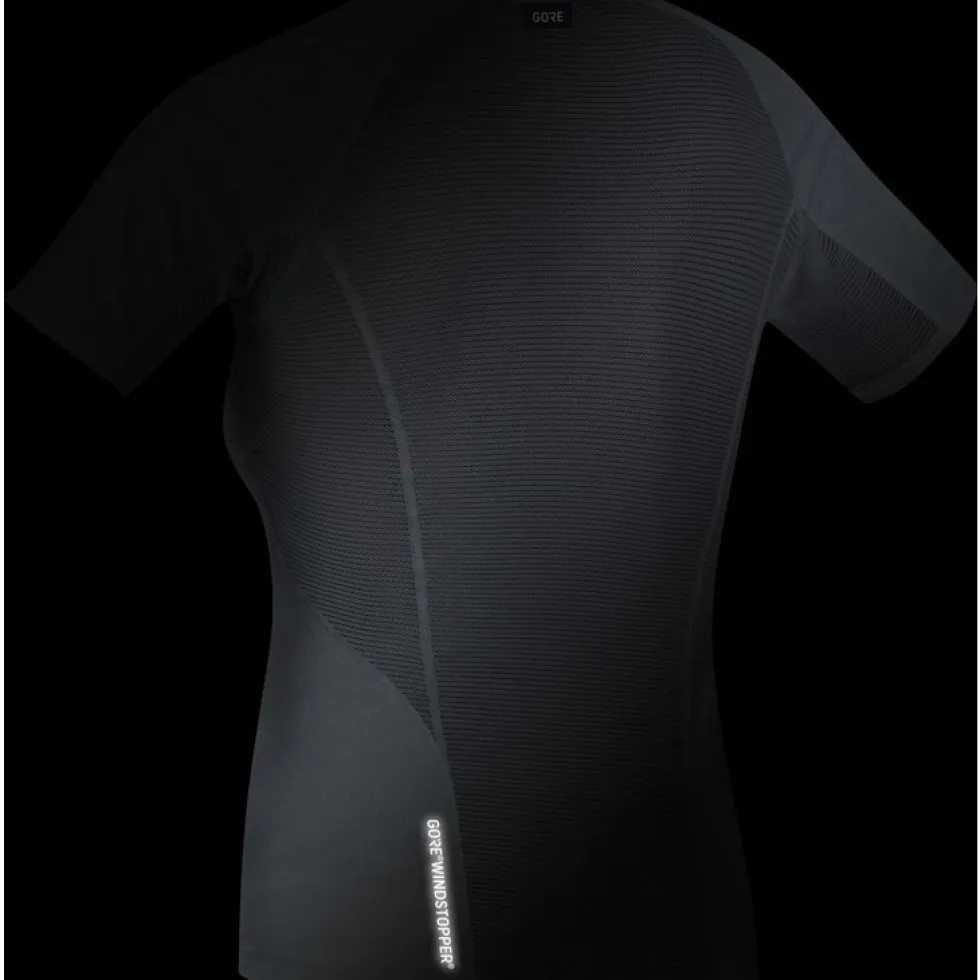 GOREWEAR GORE® WINDSTOPPER® Base Layer Shirt Dames - zwart 9900