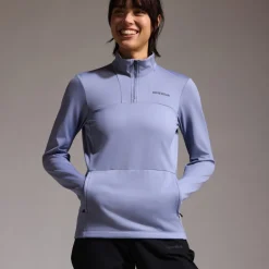 GOREWEAR Training Thermo 1/4-Zip Midlayer Dames - amethyst grey DF00
