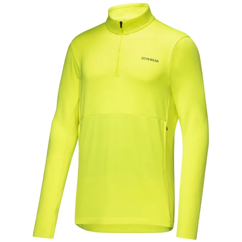 GOREWEAR Training Thermo 1/4-Zip Midlayer Heren - neon yellow 0800