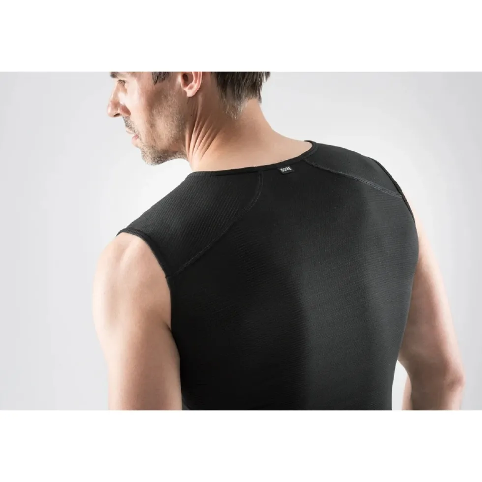 GOREWEAR Base Layer Shirt zonder mouwen Heren - zwart 9900