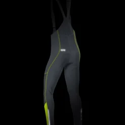 GOREWEAR C3 GORE® WINDSTOPPER® Fietsbroek met bretels Heren - zwart/neon yellow 9908