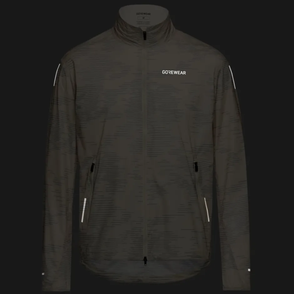 Jassen & Vesten < GOREWEAR Concurve Eectro Windbreaker Heren - cruhed_tech beige / ab gray BGBF