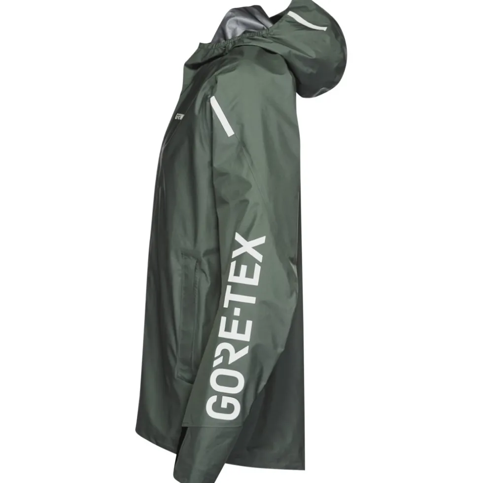 GOREWEAR Concurve GORE-TEX Logo Jas Heren - slate green / white DH01