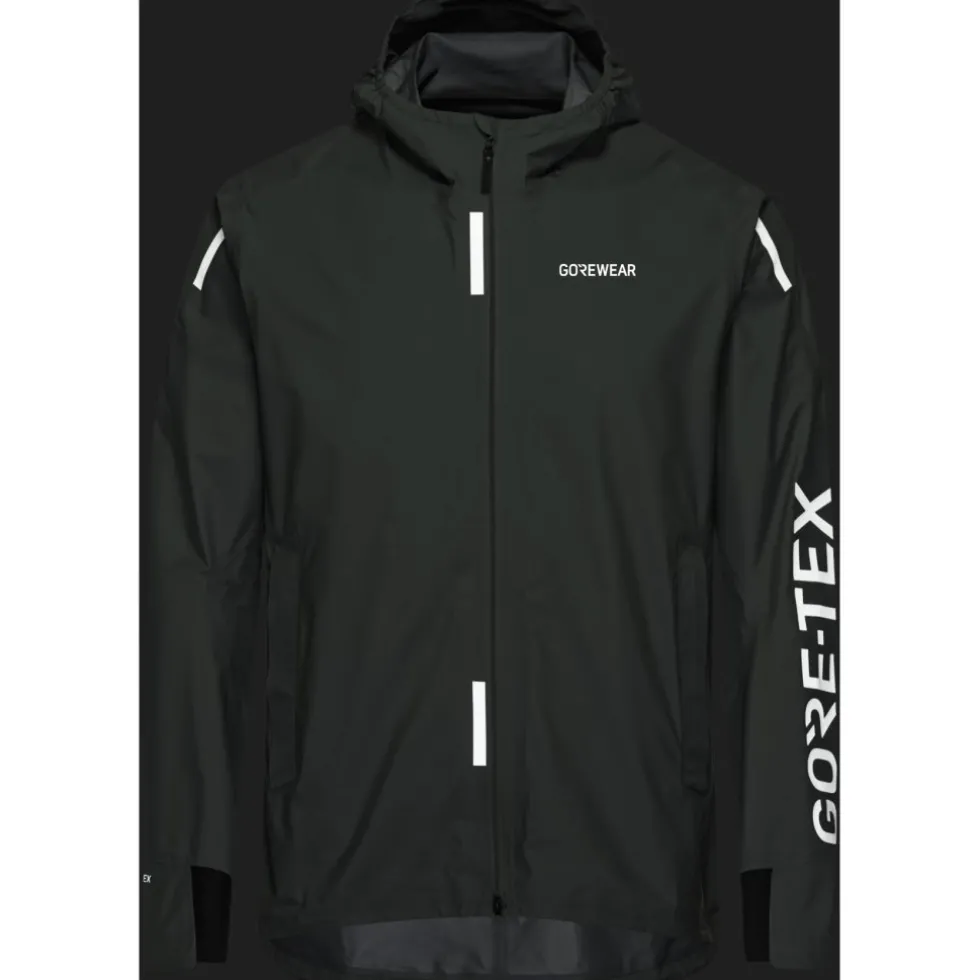 GOREWEAR Concurve GORE-TEX Logo Jas Heren - slate green / white DH01
