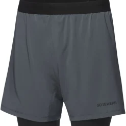 Broeken & Rokken|Broeken < GOREWEAR Concurve 5 Inch 2in1 hort Heren - ab graphite/back BZ99