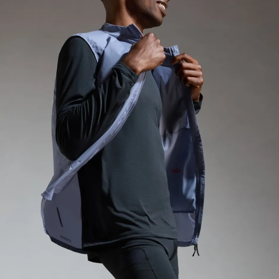 Jassen & Vesten < GOREWEAR Concurve Windbreaker Vest Heren - aethyst grey DF00