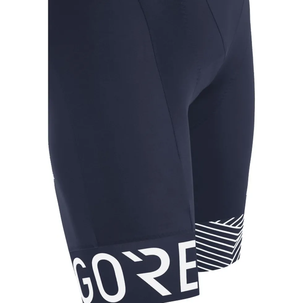 GOREWEAR C5 Opti Fietsshort met bretels + Heren - orbit blue/white AU01