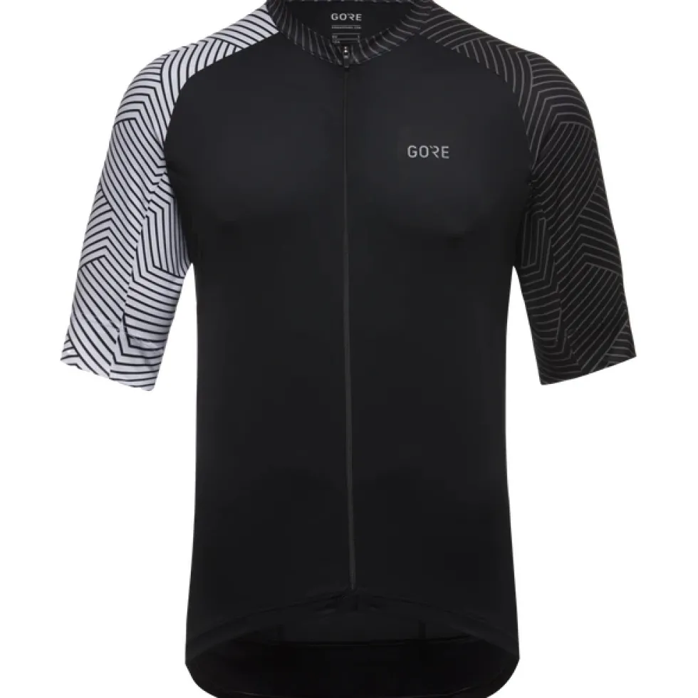 GOREWEAR C5 Shirt met Korte Mouwen Heren - black/white 9901