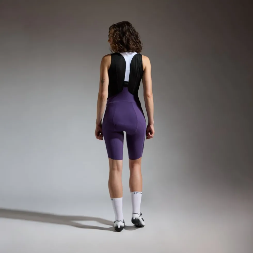 GOREWEAR Distance 3.0 Fietsshort met bretels Dames - purple indigo DE00