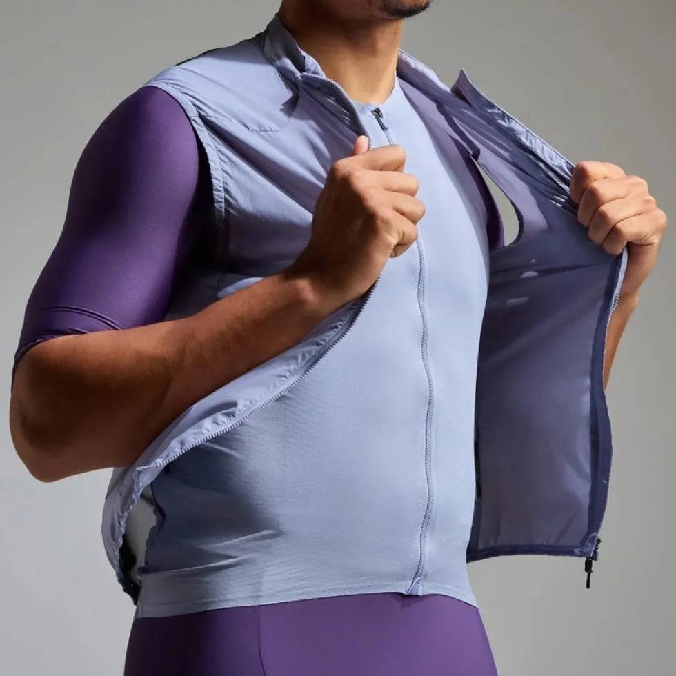 GOREWEAR Distance Windbreaker Vest Heren - amethyst grey DF00