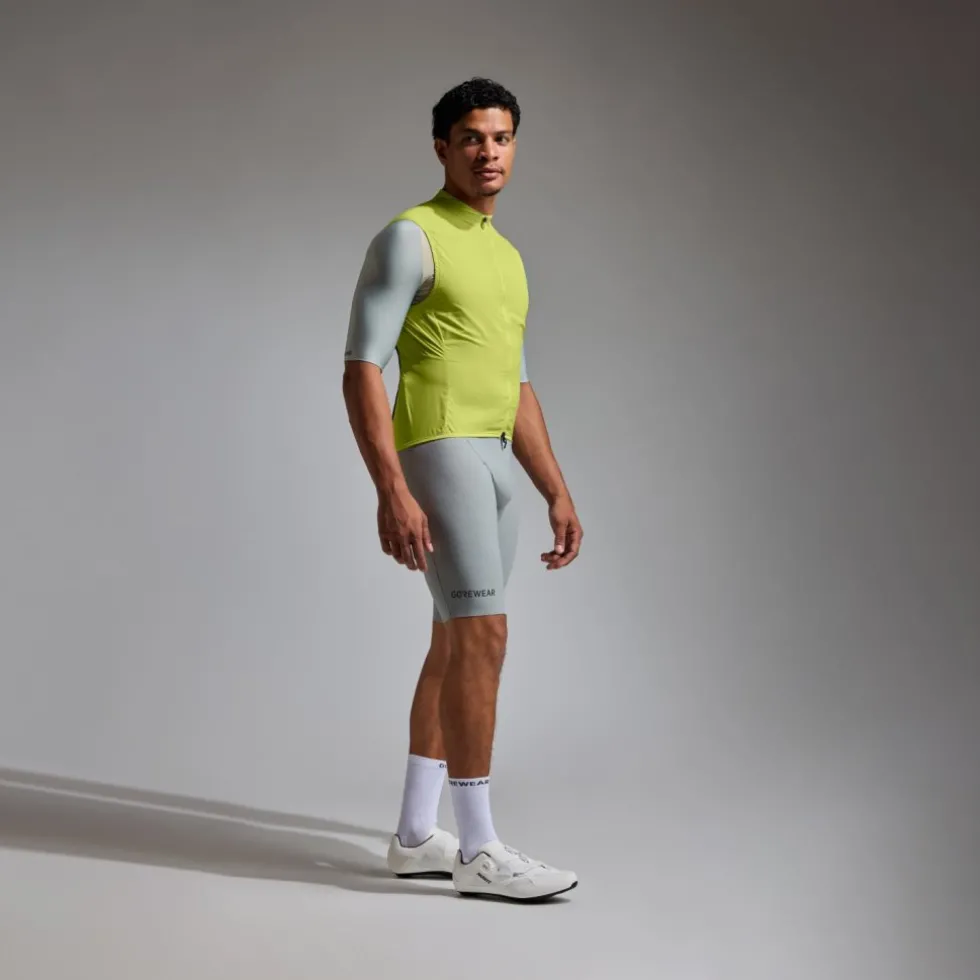 GOREWEAR Distance Windbreaker Vest Heren - lime yellow CB00