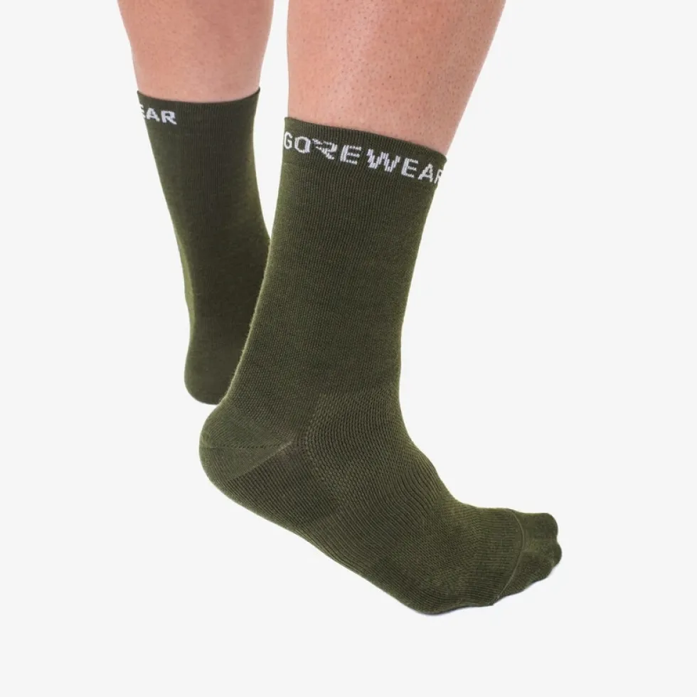 GOREWEAR Essential Merino Sokken Middellang - zwart 9900