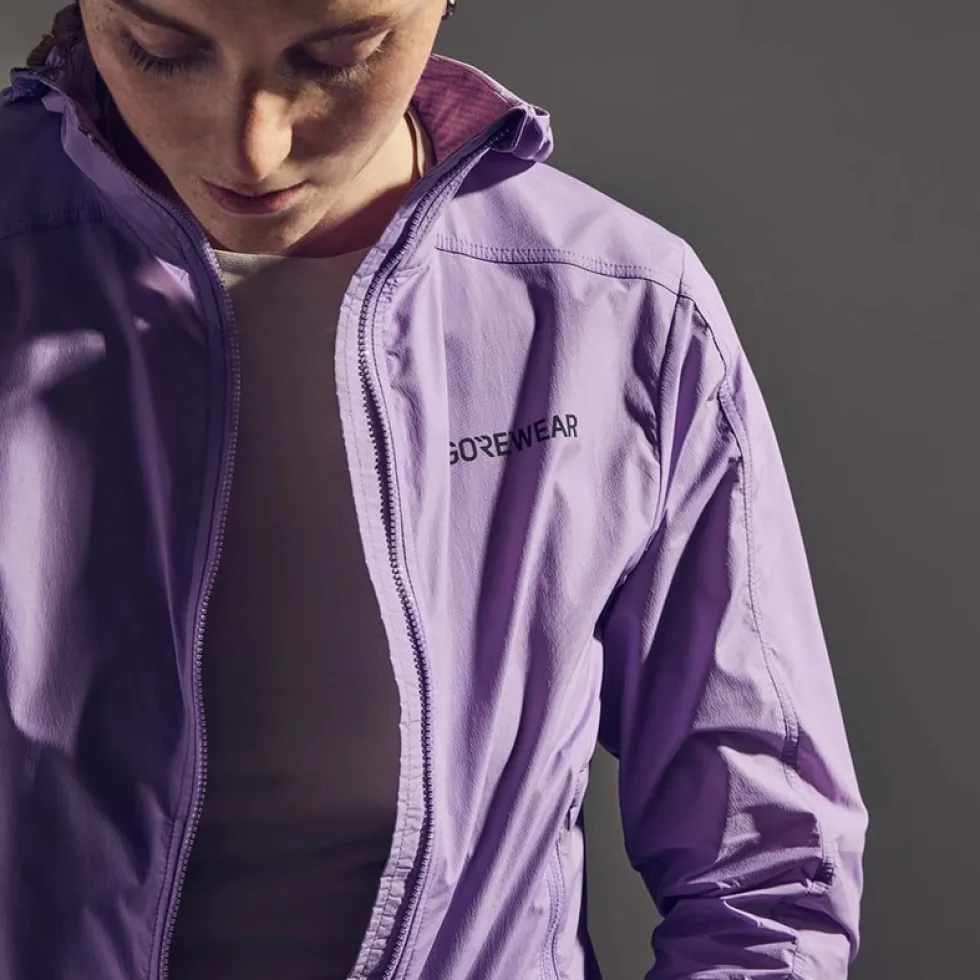 GOREWEAR FERNFLOW Windbreaker met Capuchon Dames - tech beige BG00