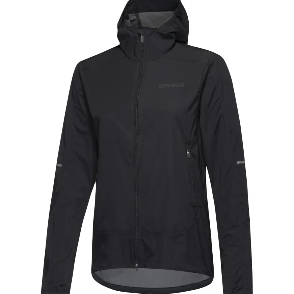 GOREWEAR FERNFLOW Windbreaker met Capuchon Dames - zwart 9900