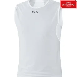 Baselayers|Ondergoed < GOREWEAR GORE® WINDTOPPER® Bae ayer hirt zonder ouwen Heren - ight grey/white 9201