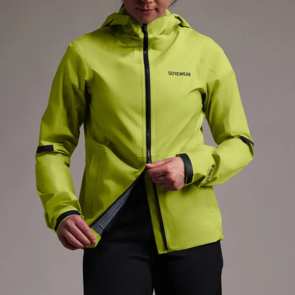 GOREWEAR Lupra 2.0 GORE-TEX Jas met capuchon Vrouwen - lime yellow CB00