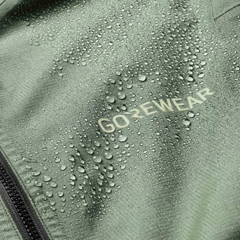 GOREWEAR Lupra 2.0 GORE-TEX Logo Jas Vrouwen - slate green / spring green DHDJ