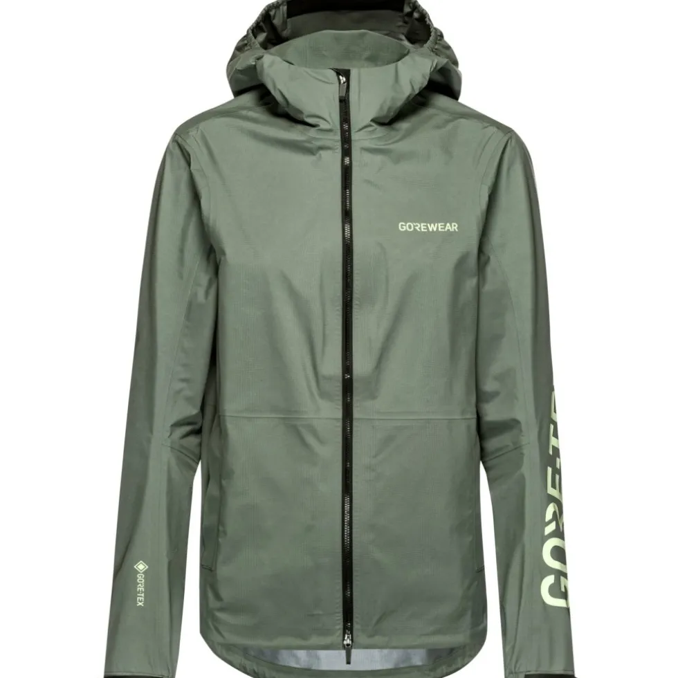 GOREWEAR Lupra 2.0 GORE-TEX Logo Jas Vrouwen - slate green / spring green DHDJ