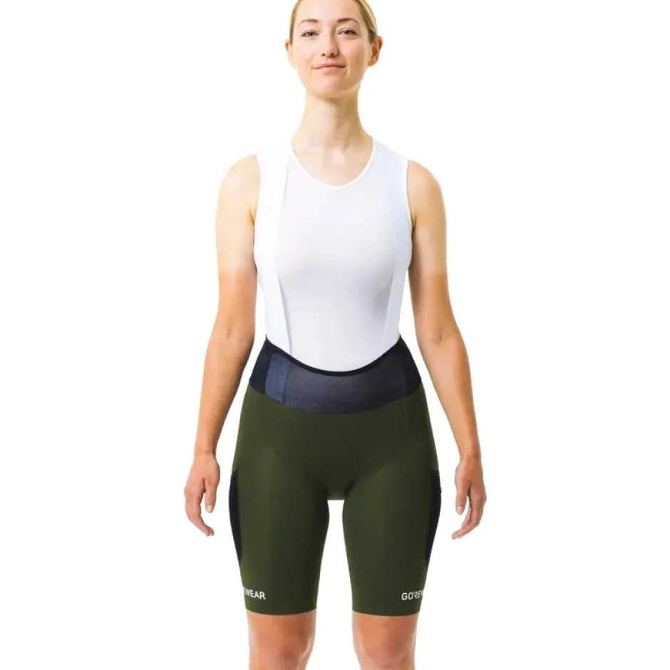 Bib Shorts|Wielrenbroeken < GOREWEAR Spinshift Cargo Fietsshort+ met Bretels Dames - zwart 9900