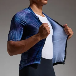 GOREWEAR Spinshift Pixel Korte mouw shirt heren - amethyst grey / purple indigo DFDE
