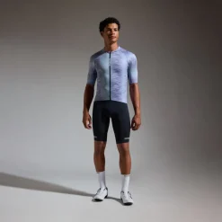 GOREWEAR Spinshift Pixel Korte mouw shirt heren - amethyst grey / purple indigo DFDE