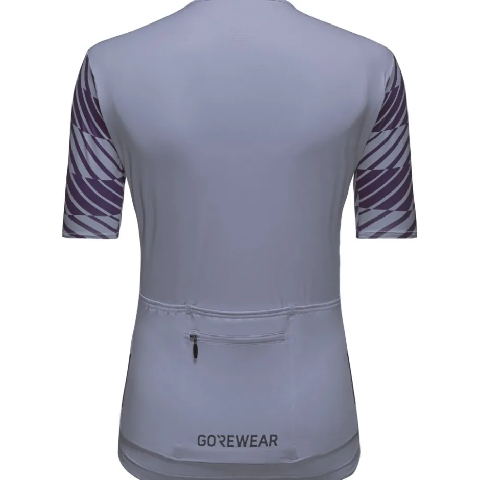 Wielershirts < GOREWEAR wiftride Optica Daefiethirt et korte ouwen - aethyt grey / purpe indigo DFDE