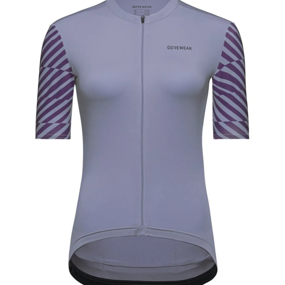 Wielershirts < GOREWEAR wiftride Optica Daefiethirt et korte ouwen - aethyt grey / purpe indigo DFDE