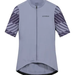 Wielershirts < GOREWEAR wiftride Optica Daefiethirt et korte ouwen - aethyt grey / purpe indigo DFDE