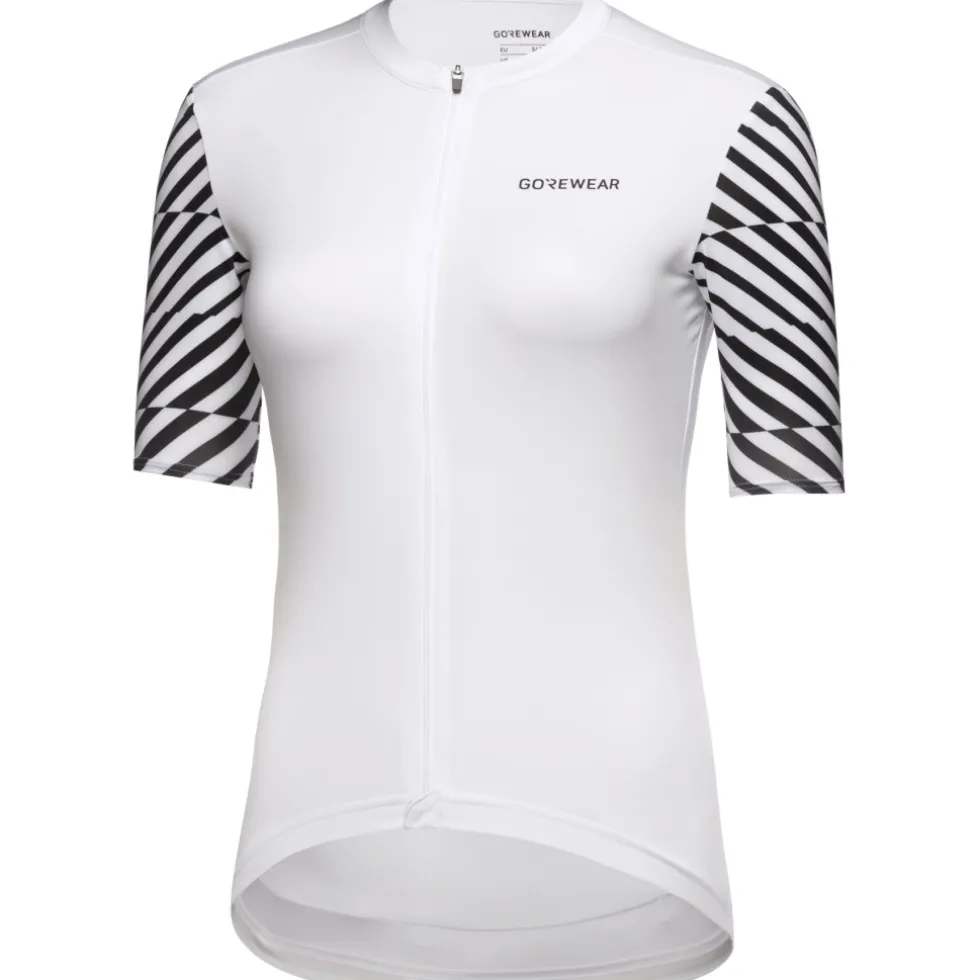 GOREWEAR Swiftride Optical Fietsshirt met Korte Mouwen Dames - white/black 0199