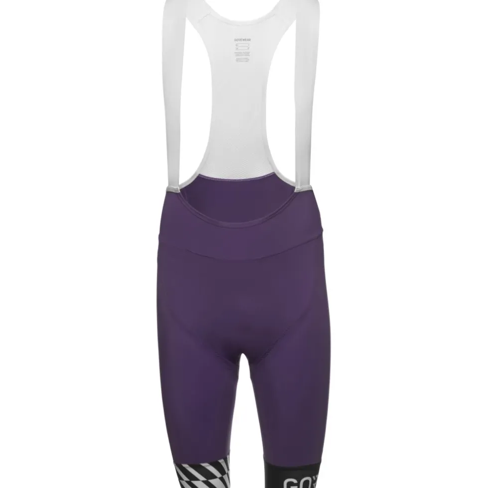 GOREWEAR Swiftride Optical Fietsshort met bretels voor heren - purple indigo DE00