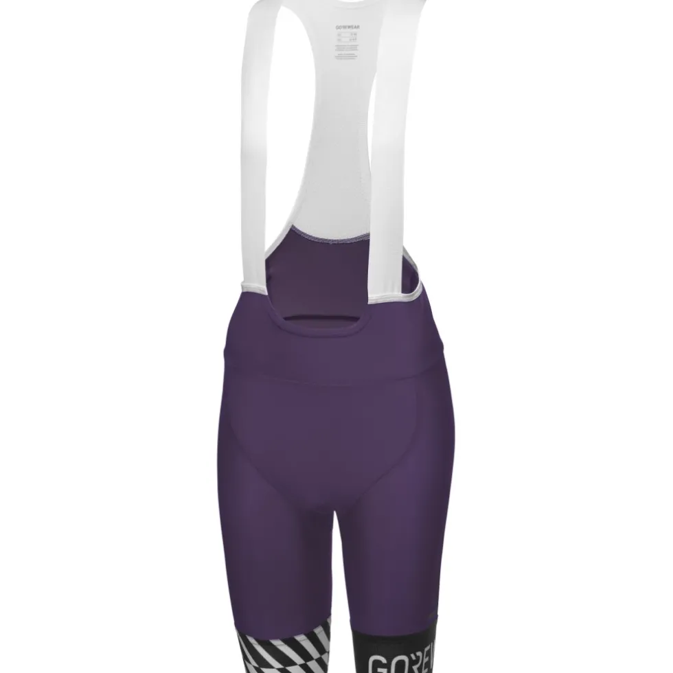 GOREWEAR Swiftride Optical Fietsshort met bretels Dames - purple indigo DE00