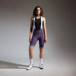GOREWEAR Swiftride Optical Fietsshort met bretels Dames - purple indigo DE00