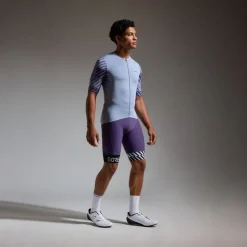 GOREWEAR Swiftride Optical Korte mouw shirt heren - amethyst grey / purple indigo DFDE