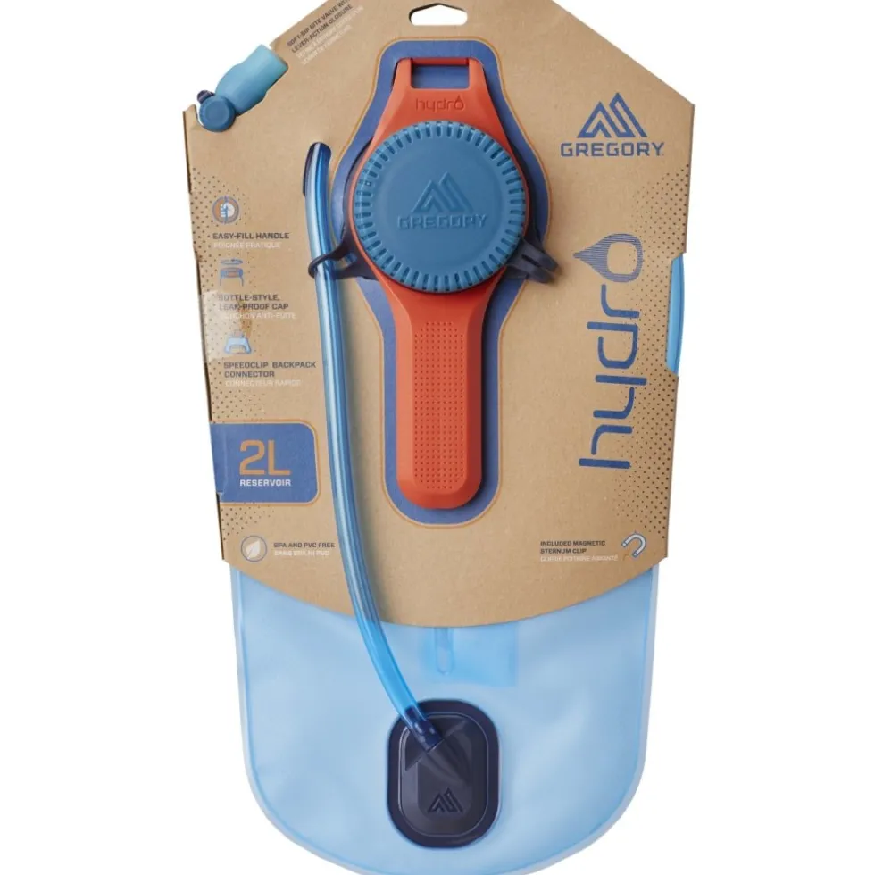 Gregory Hydro 2L Drinkzak - Ocean/Orange