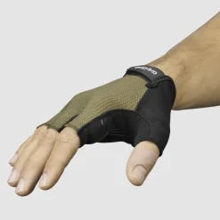 GripGrab EXPLR RC Max Padded Handschoenen met Korte Vingers - Olive Green