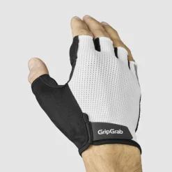 Wielerhandschoenen < GripGrab EXPR RC ax Padded Handchoenen et Korte Vinger - Wit