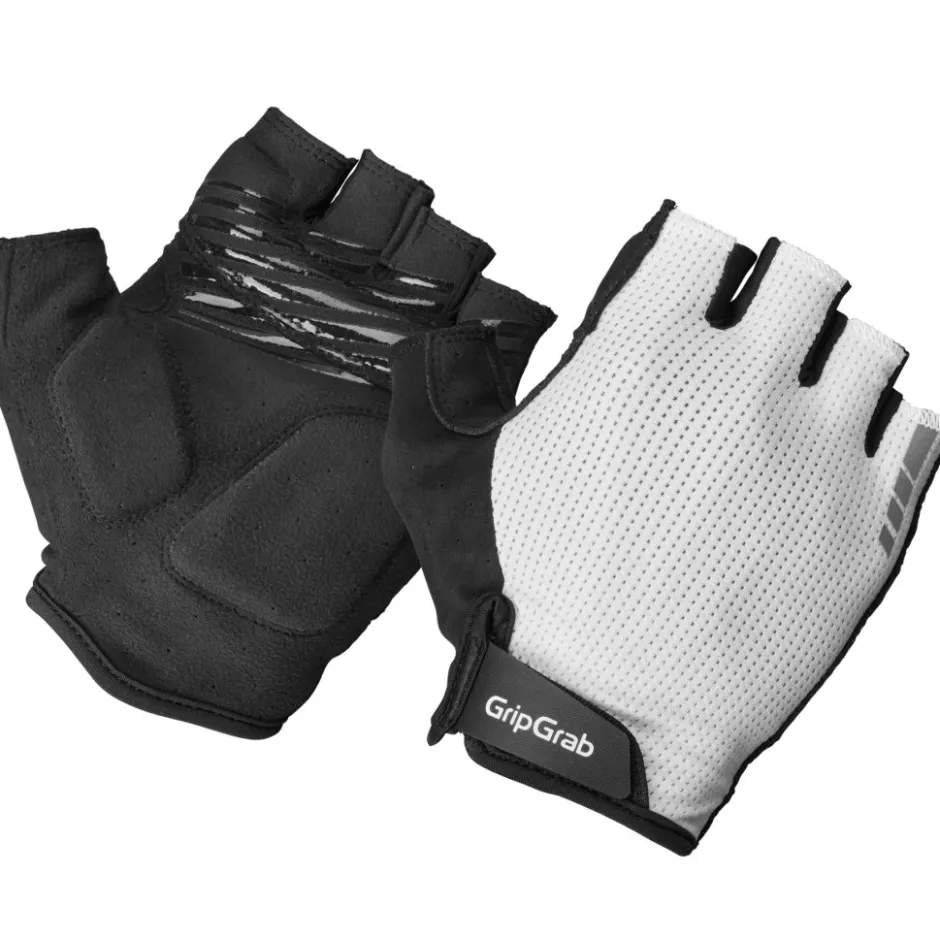 Wielerhandschoenen < GripGrab EXPR RC ax Padded Handchoenen et Korte Vinger - Wit