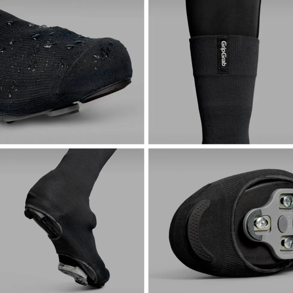 GripGrab Flandrien Waterdicht Racefiets Overschoenen - Zwart